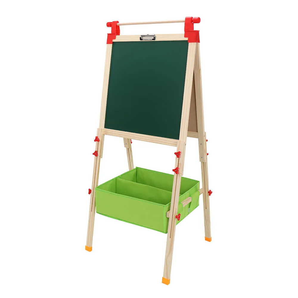 Children's Lift able Easel with Top Shaft and Non-Woven Storage HB-D126S