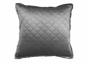 Chloe European Pillow / Silver Velvet 26X26