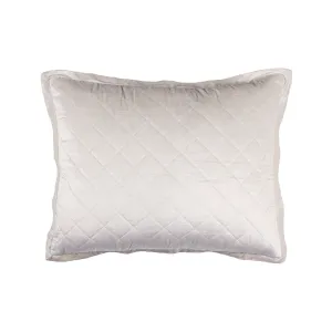 Chloe Standard Pillow / Ivory Velvet 20X26