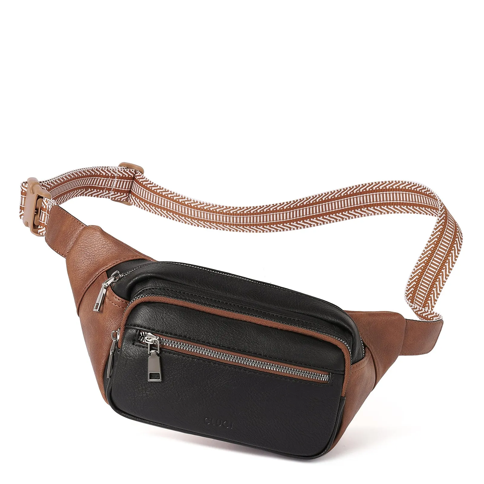 CLUCI Trendy Fanny Belt Sling Bag Crossbody Purse for Travel, Outdoors, Gym and Workouts