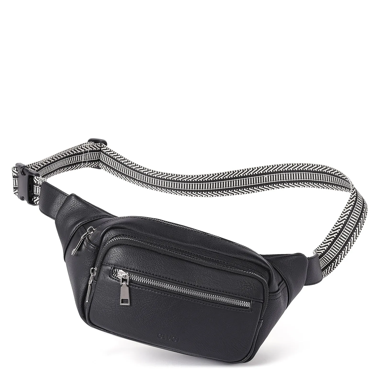 CLUCI Trendy Fanny Belt Sling Bag Crossbody Purse for Travel, Outdoors, Gym and Workouts