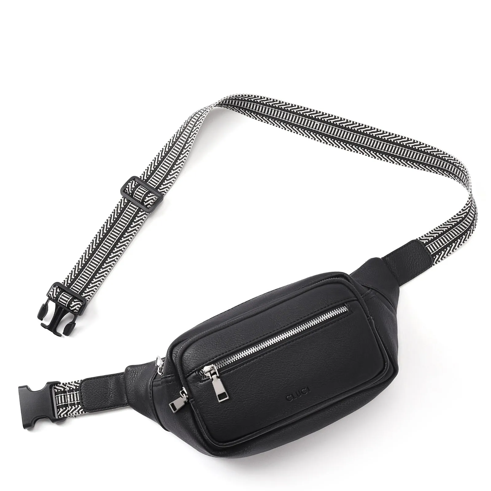 CLUCI Trendy Fanny Belt Sling Bag Crossbody Purse for Travel, Outdoors, Gym and Workouts