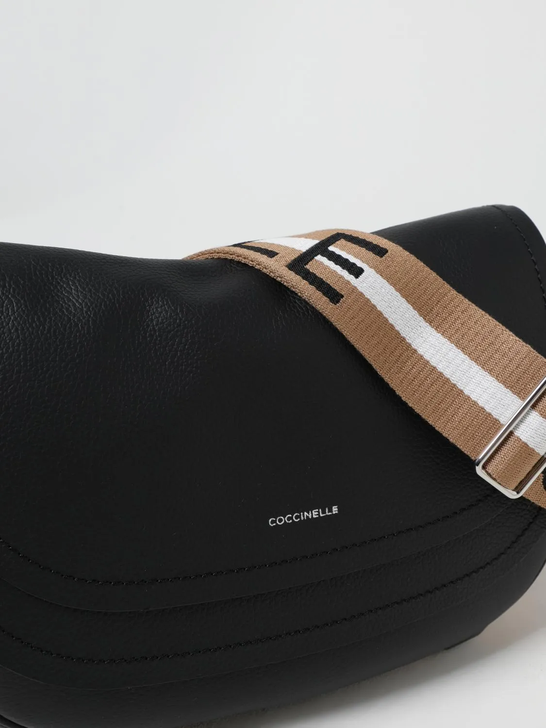 Coccinelle Crossbody Bags Woman Beige