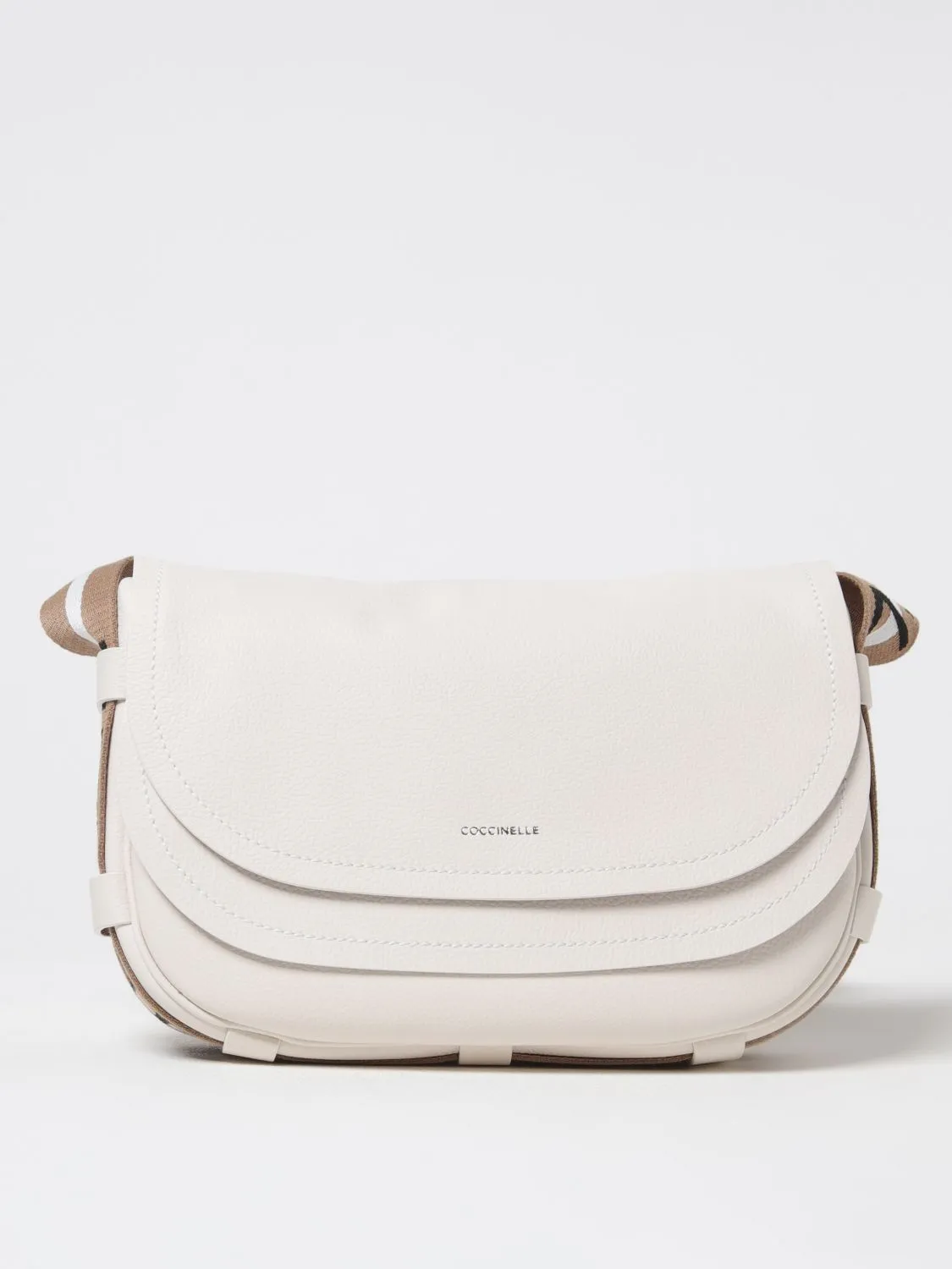 Coccinelle Crossbody Bags Woman Beige