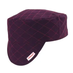 Comeaux Caps Style 3000 Black Quilted Shop Cap, 6-1/2, BC-600-6-1/2