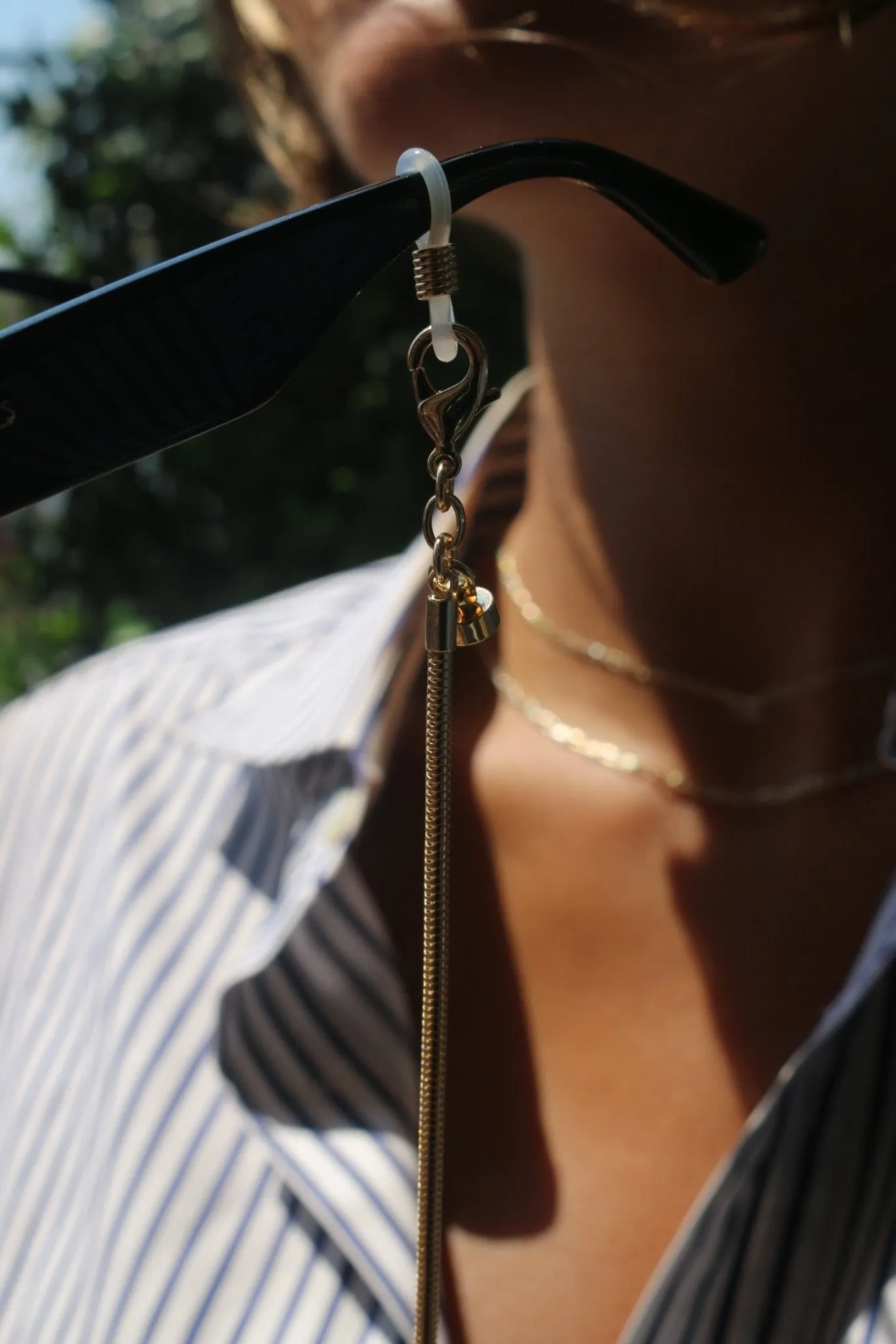 Convertible Snake Chain Necklace For Glasses