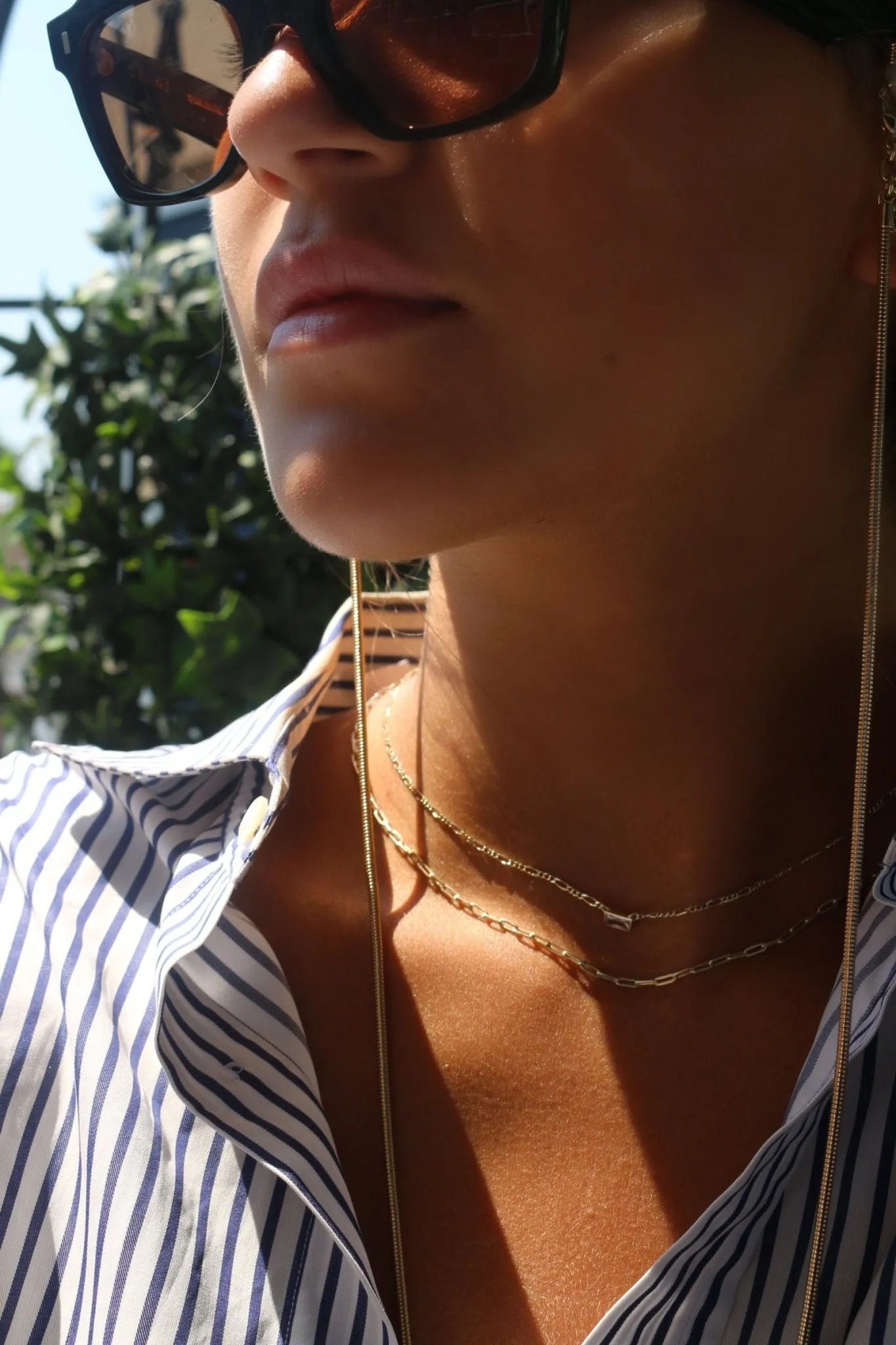 Convertible Snake Chain Necklace For Glasses