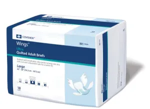 Covidien Ultra Quilted Adult Briefs, Extra Heavy Absorbency Diapers, CS/72