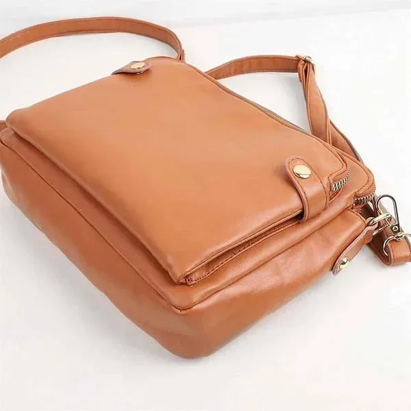 Crossbody Leather Shoulder Bags and Clutches