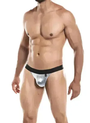 CUT FOR MEN JOCKSTRAP SILVER SMALL