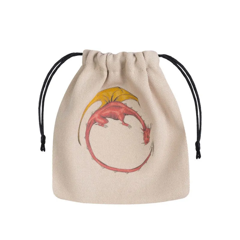 Dice Bag - Dragon Beige and Multicolour