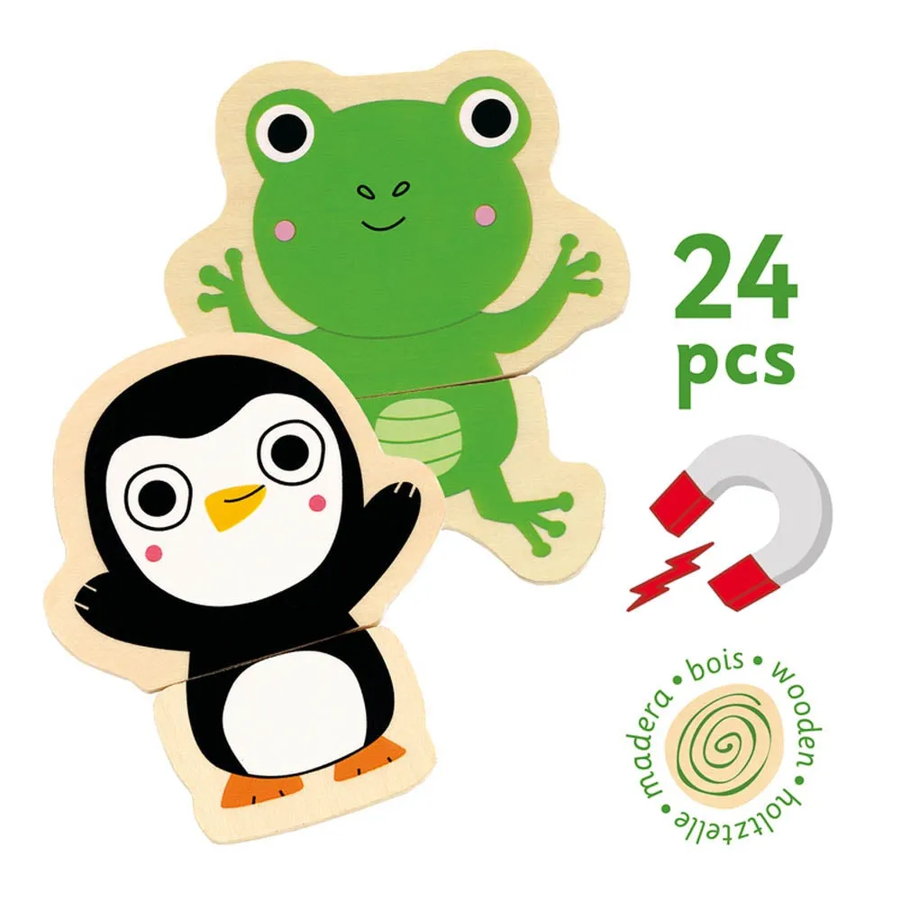 Djeco Wooden Magnetic Jungle Set