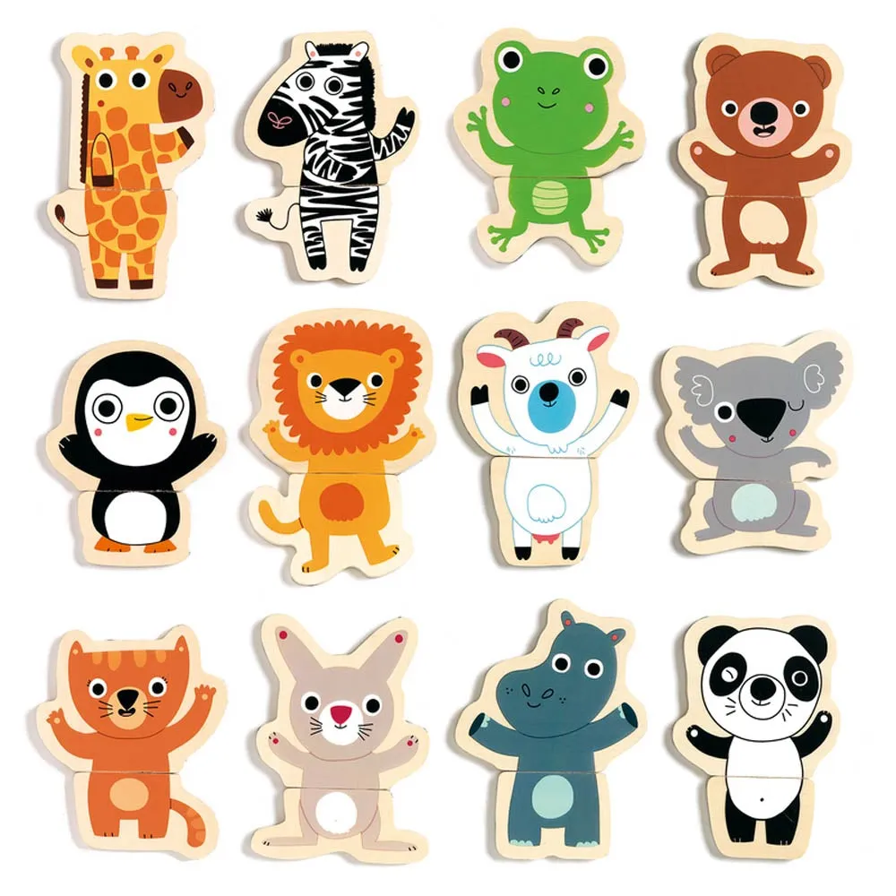 Djeco Wooden Magnetic Jungle Set