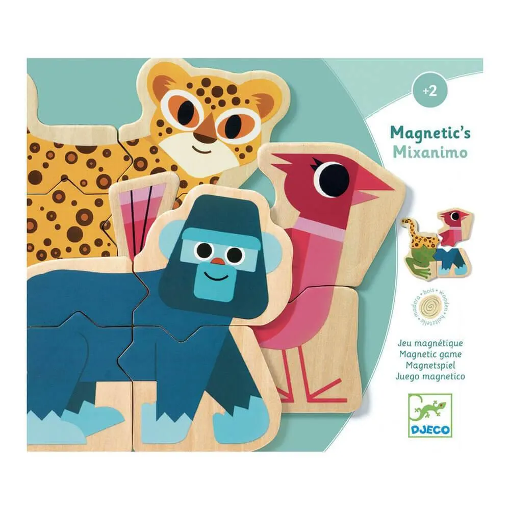 Djeco Wooden Magnetic Mixanimo Set