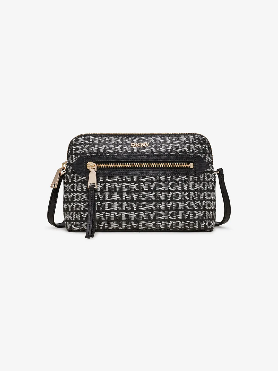 Dkny Women Black Printed Crossbody Bag