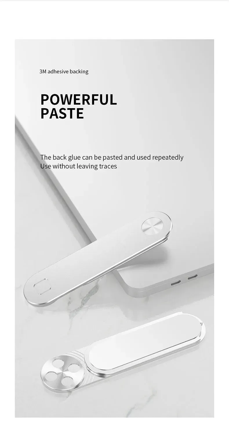  Dual-Screen Laptop Stand with Folding Phone Holder