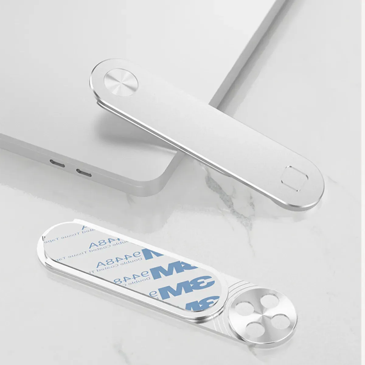  Dual-Screen Laptop Stand with Folding Phone Holder