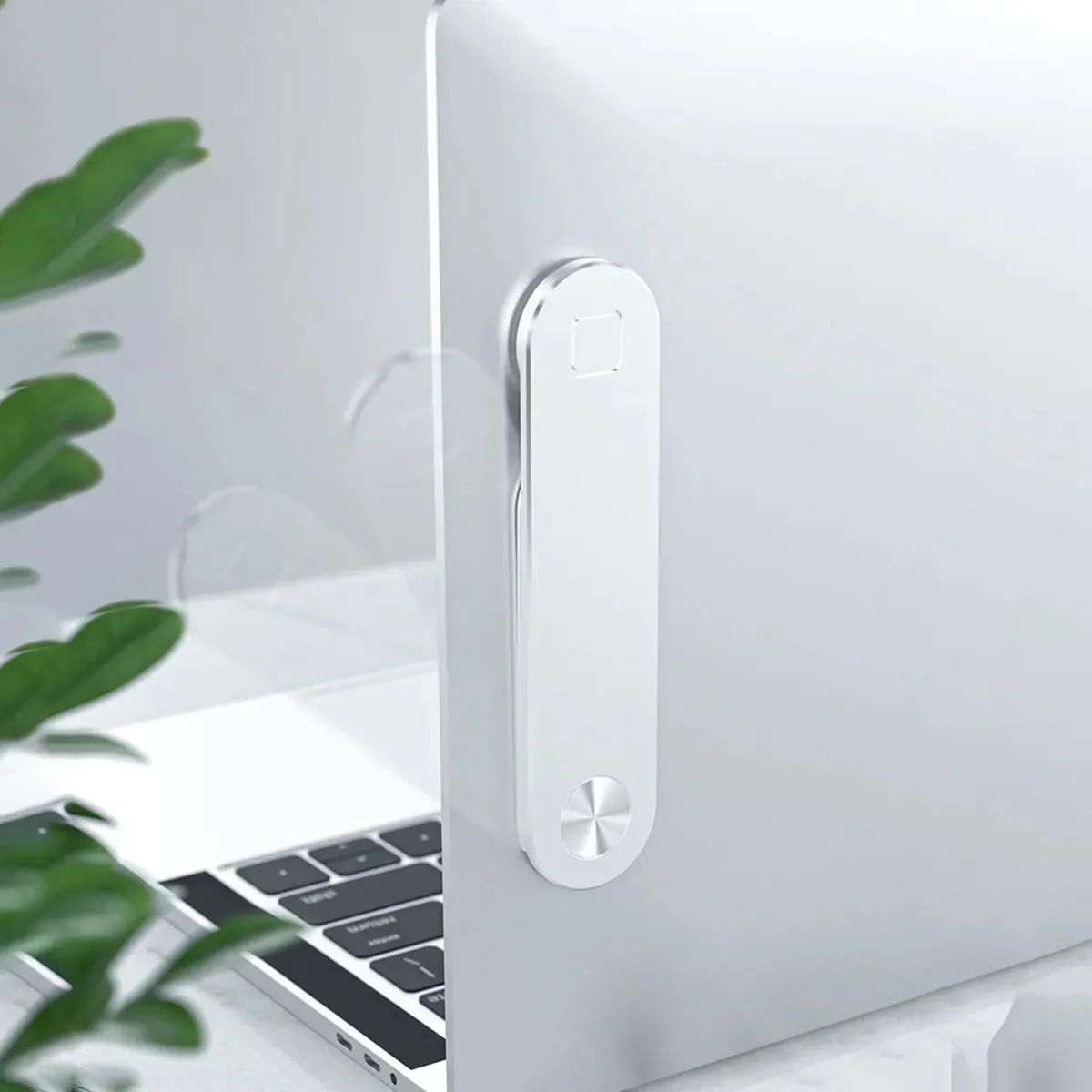  Dual-Screen Laptop Stand with Folding Phone Holder
