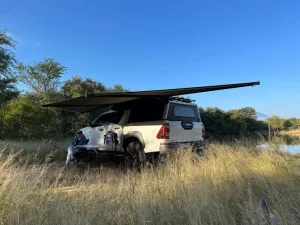Eezi-Awn Dragonfly 180 Awning 2.3M Freestanding Left Side Mount Beige - Black Friday Sale
