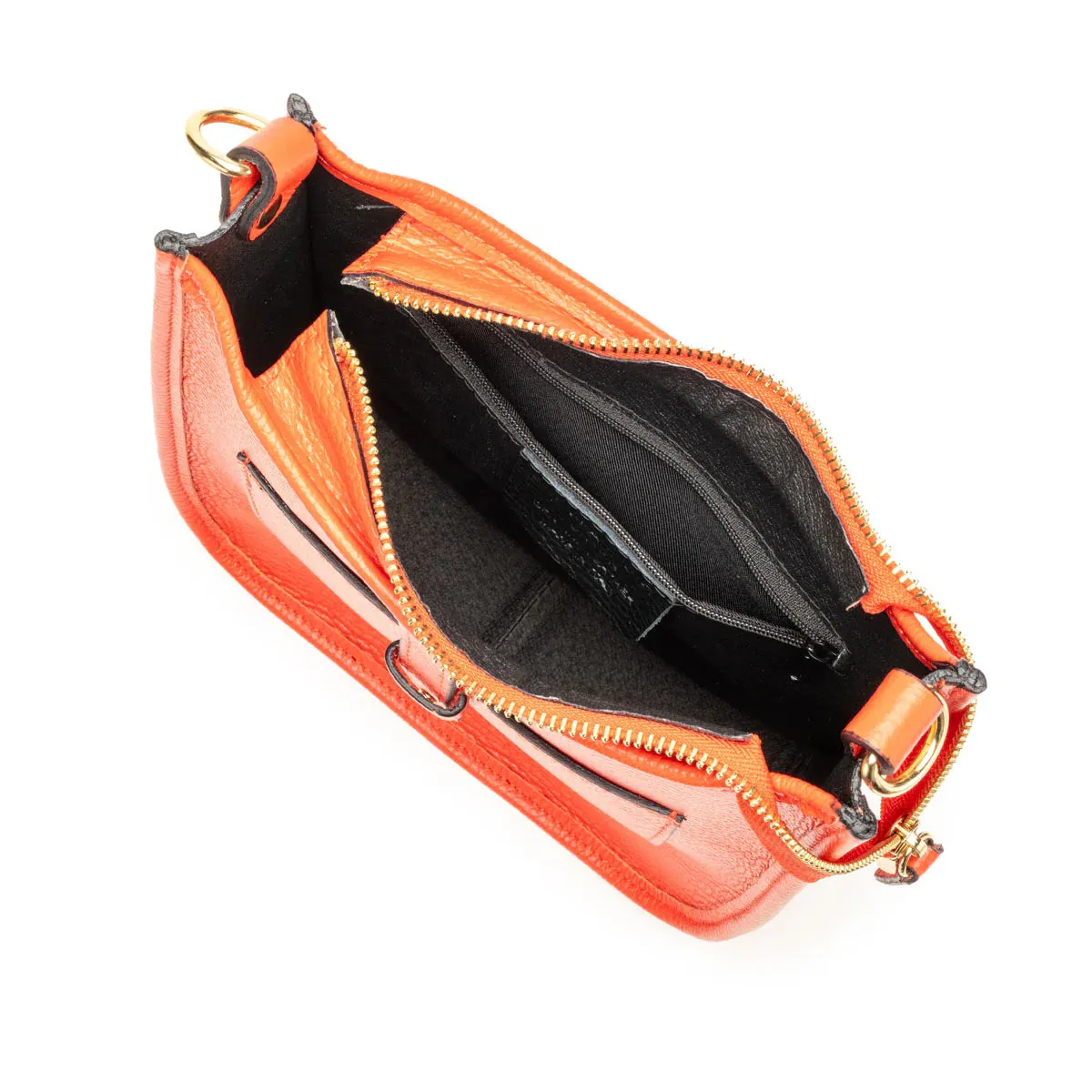 Elie Beaumont - Messenger Orange Crossbody Bag