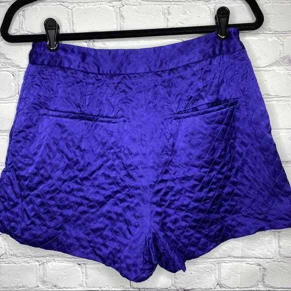 Elizabeth and James Jody Quilted Satin Shorts