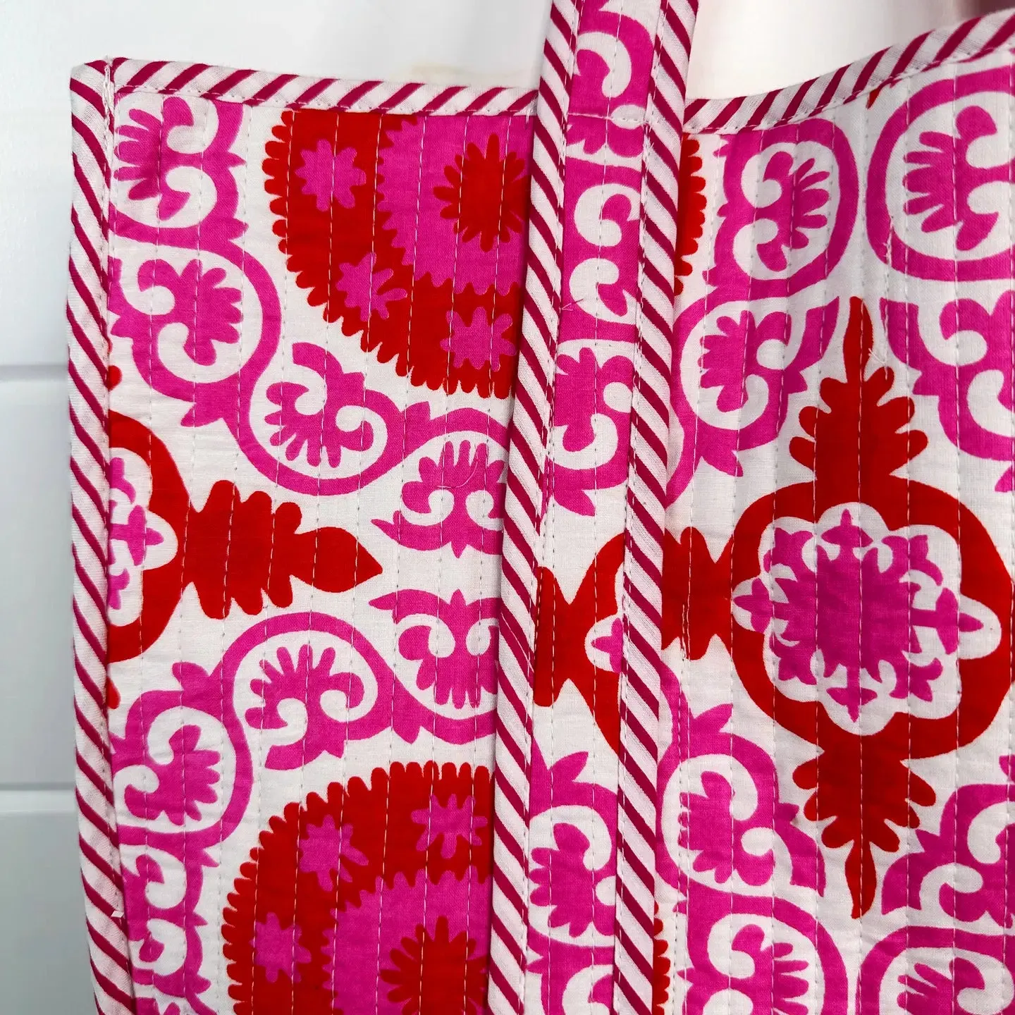 Emma Quilted Large Tote Bag