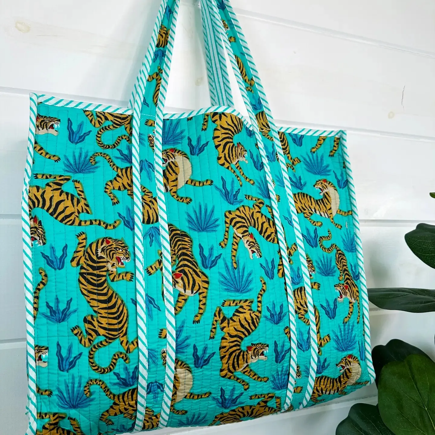 Emma Quilted Large Tote Bag