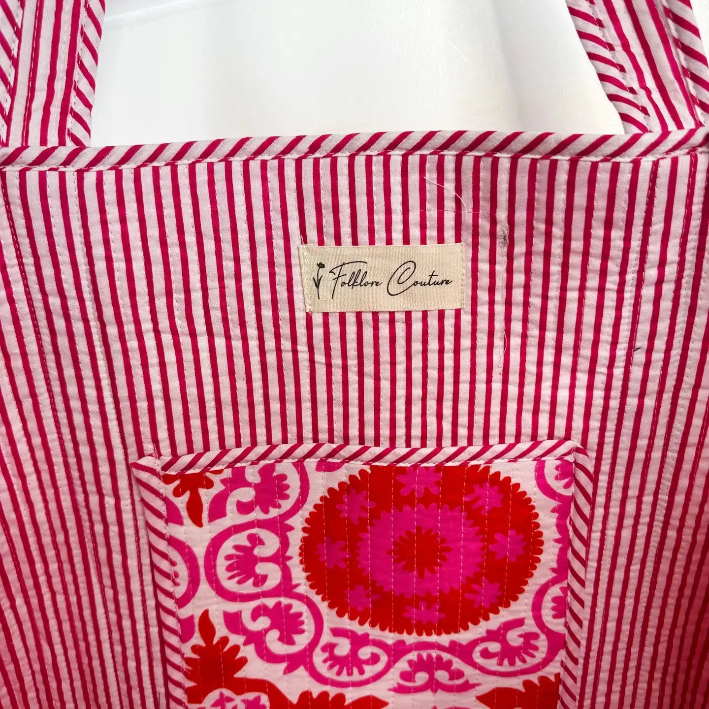 Emma Quilted Large Tote Bag