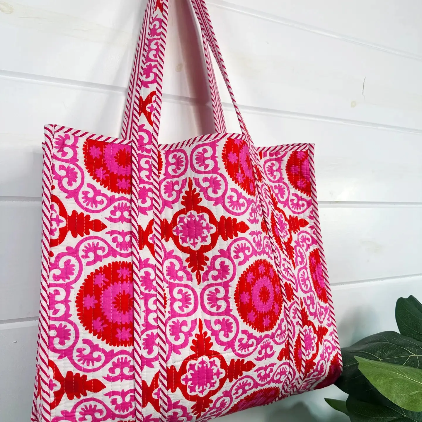 Emma Quilted Large Tote Bag