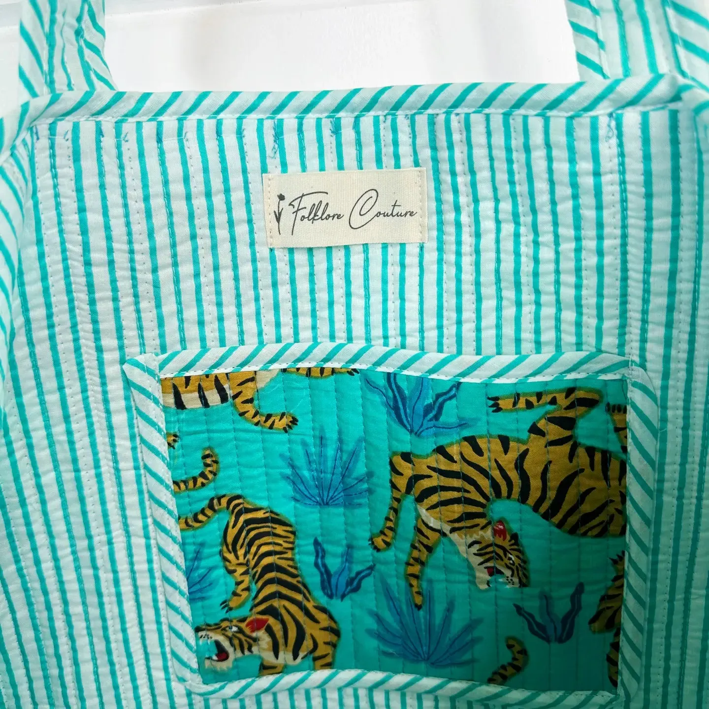 Emma Quilted Large Tote Bag