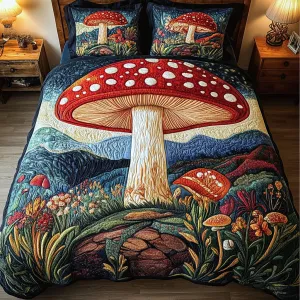 Enchanted Forest 3-Piece Quilted Bedding Set NCU0NVH103