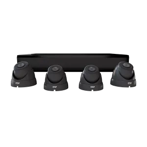 ESP RHD8KD4B4TB RekorHD 2MP Analogue 8CH 4 Camera Dome Kit 4TB Black