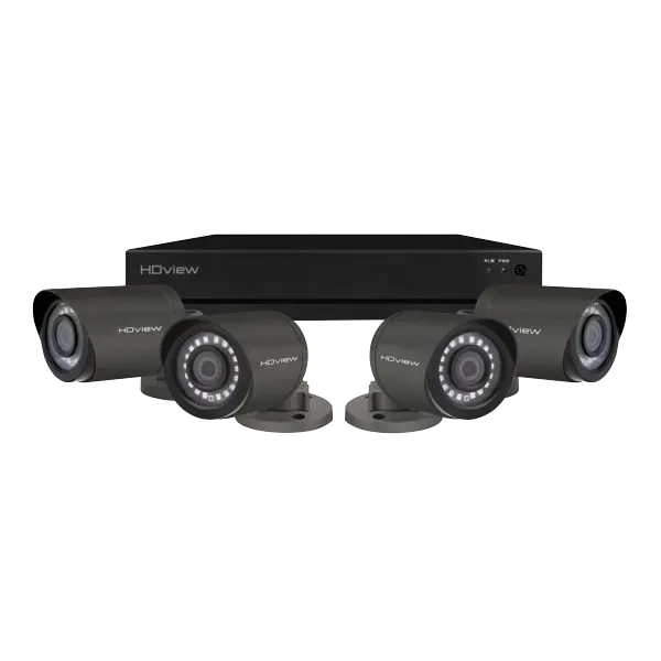 ESP SHDV8KB4G8TB HDview 4MP Super HD 8 Channel 8TB 4x Grey Bullet Camera Kit