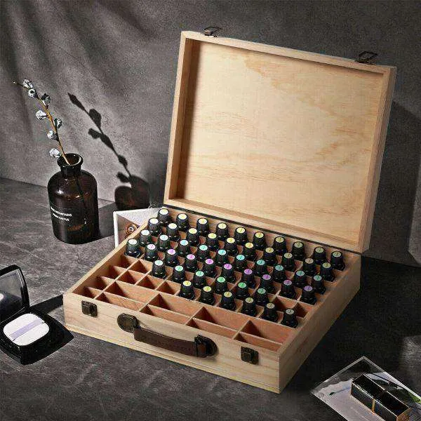 Essential Aromatherapy Oil Storage Box 70 LOTS