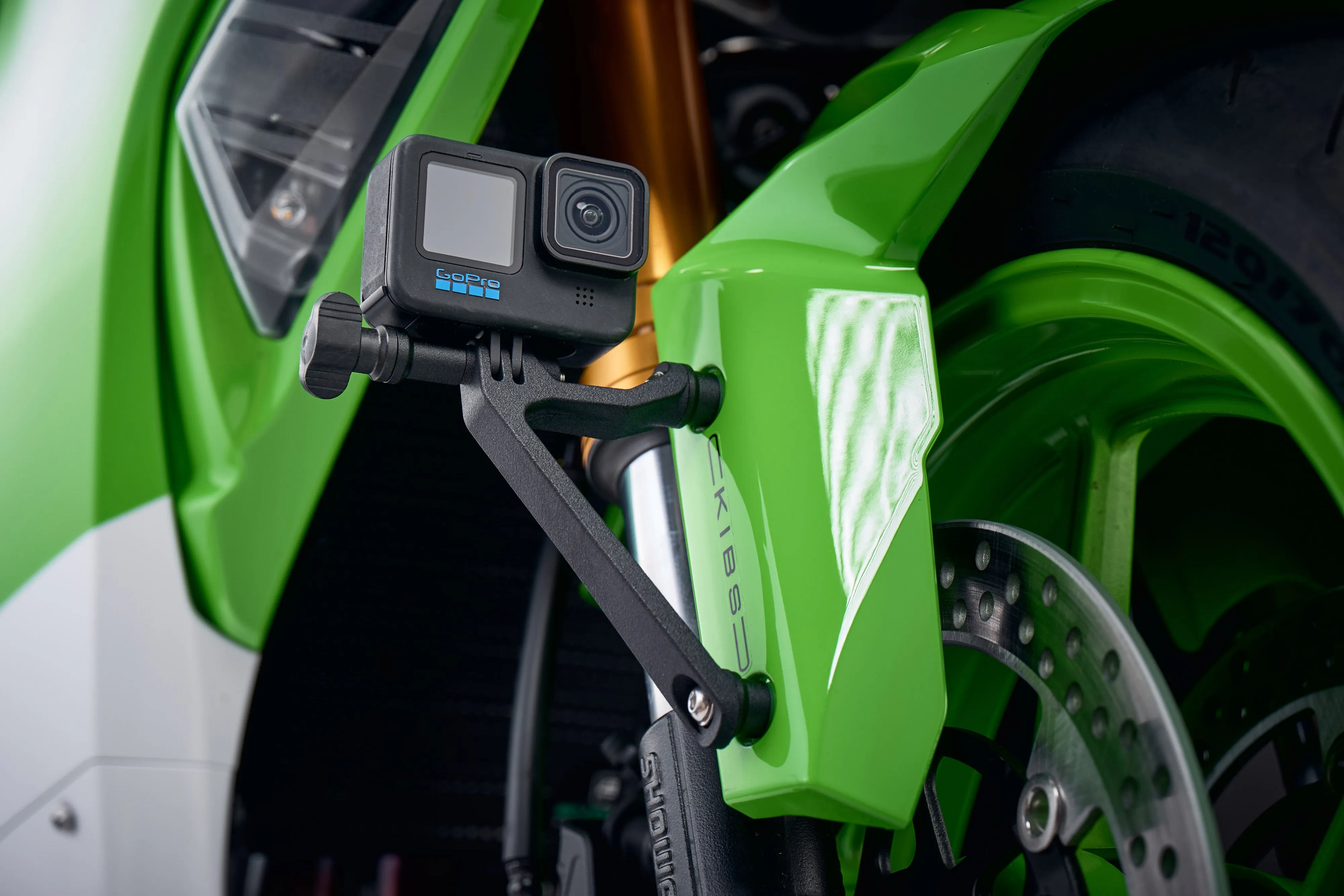 Evotech Action / Safety Camera Front Mudguard Mount - Kawasaki ZX6R Performance (2019-2021)