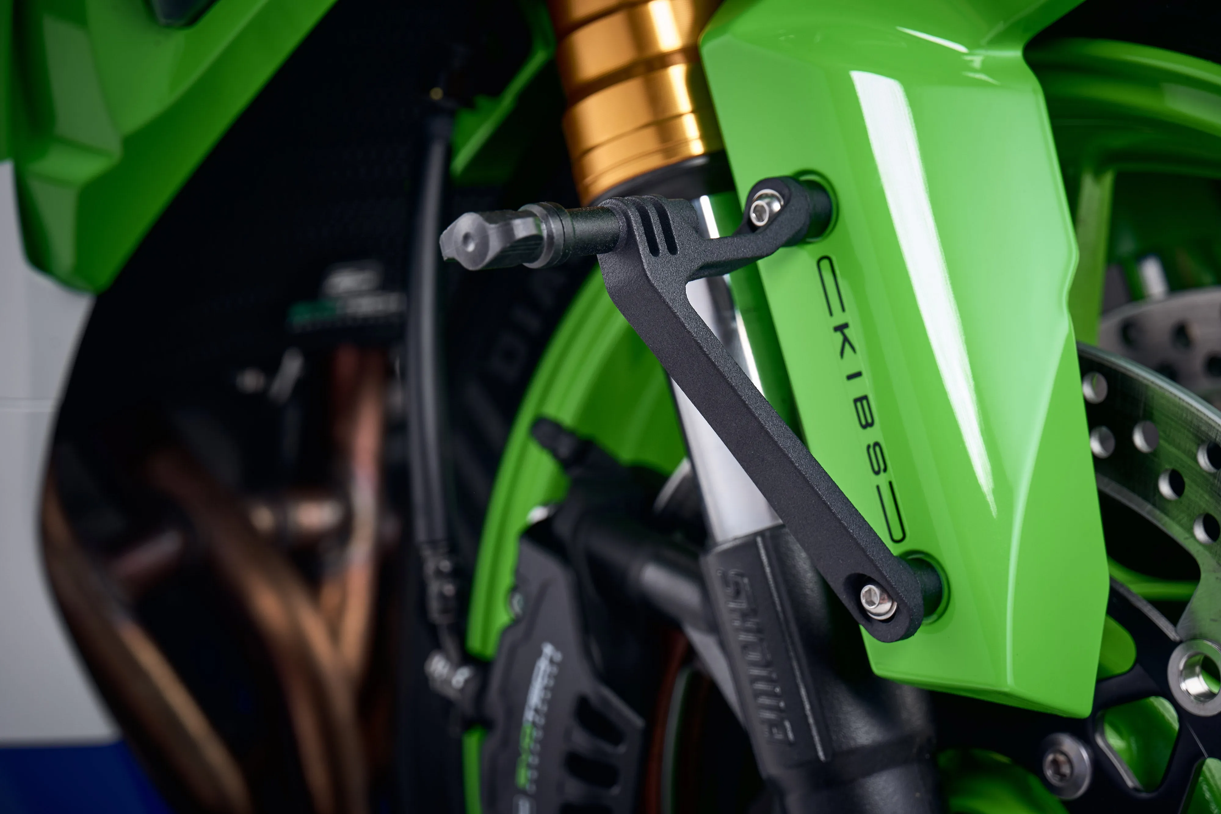 Evotech Action / Safety Camera Front Mudguard Mount - Kawasaki ZX6R Performance (2019-2021)