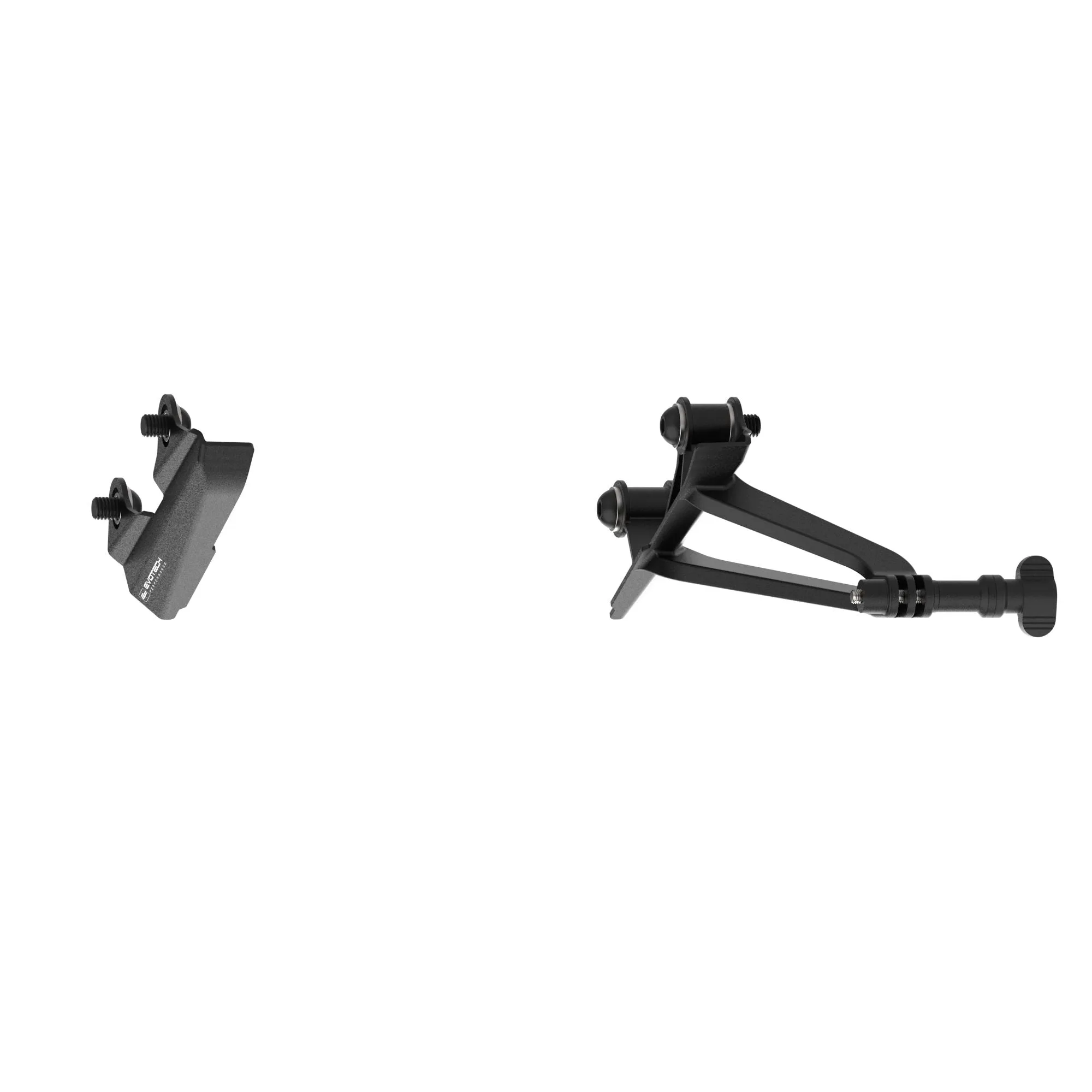 Evotech Footpeg Rear facing Action Camera / Pillion Peg Cover Mount  -  Triumph Street Triple 765 Moto2 Edition (2023 ) (Right-hand Side)
