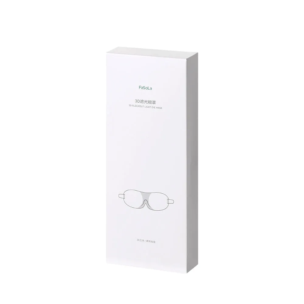 Fasola 3D Light Blocking Eye Mask - Grey