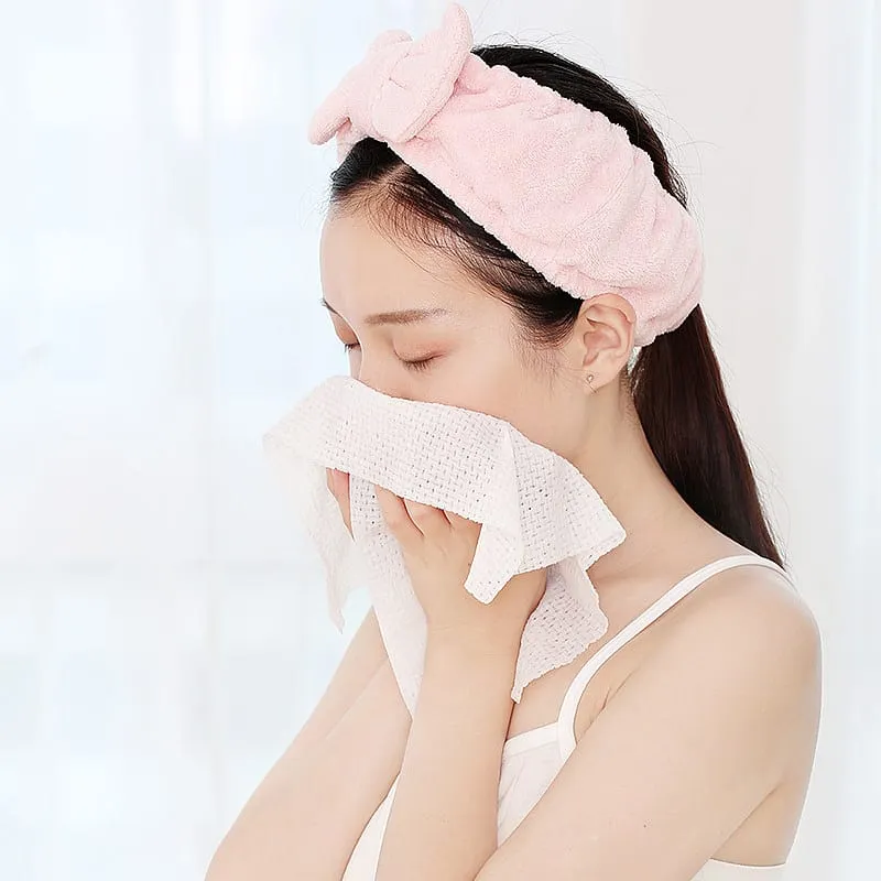 FaSoLa Travel Disposable Compressed Towel Set - 2 Compressed Towels & 1 Compressed Bath Towel