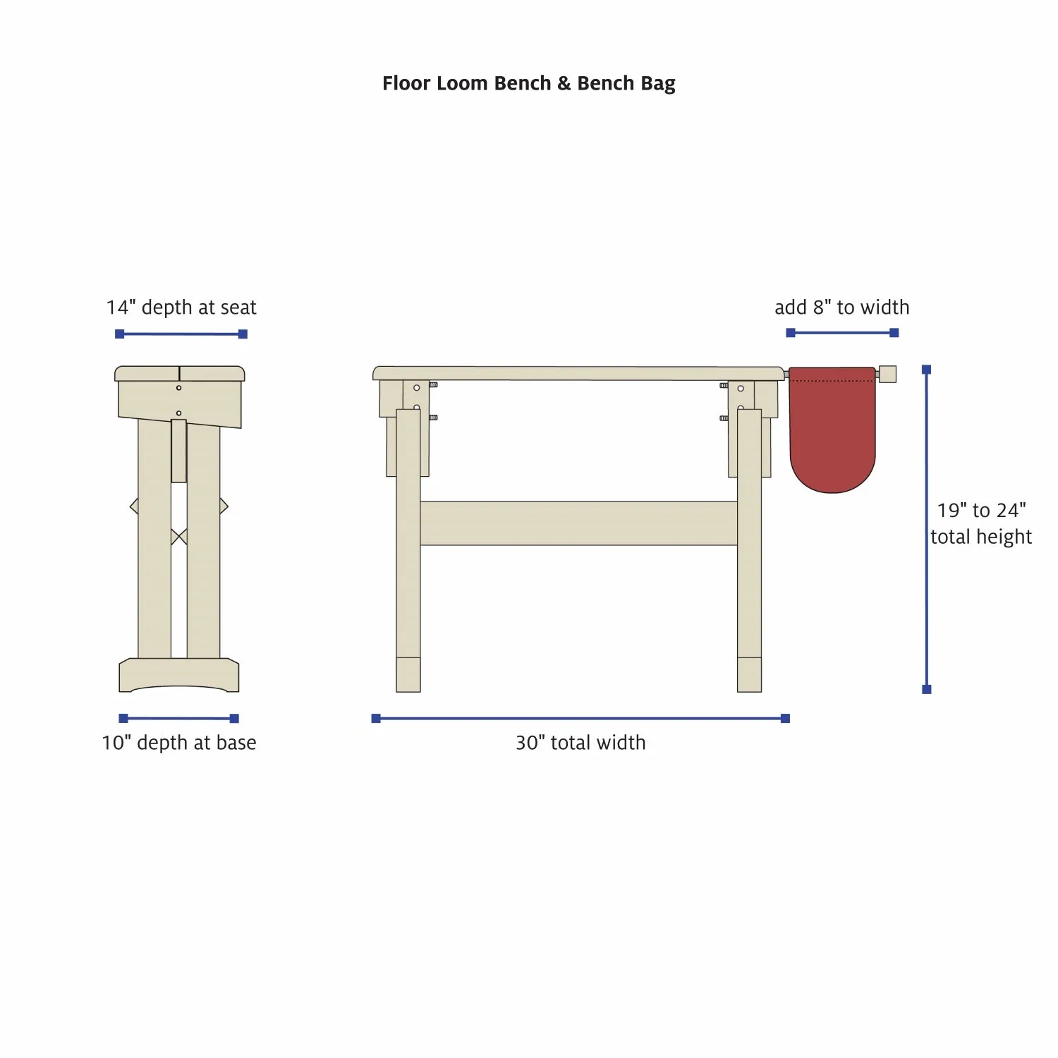 Floor Loom Bench