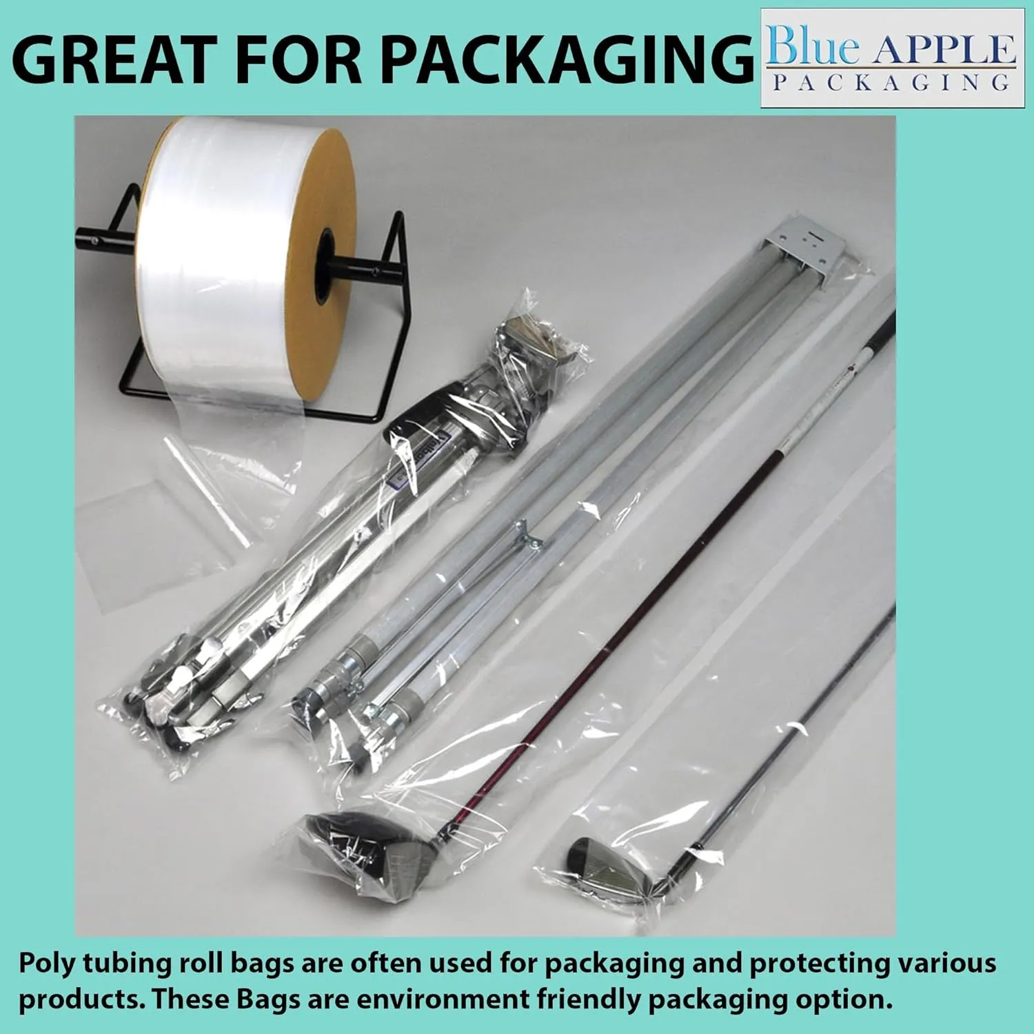 Food Grade Poly Tubing Roll Bags 4Mil 40x1075ft- Impulse Heat Sealer