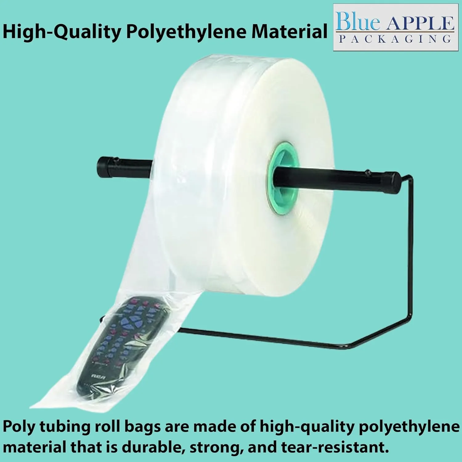 Food Grade Poly Tubing Roll Bags 4Mil 40x1075ft- Impulse Heat Sealer