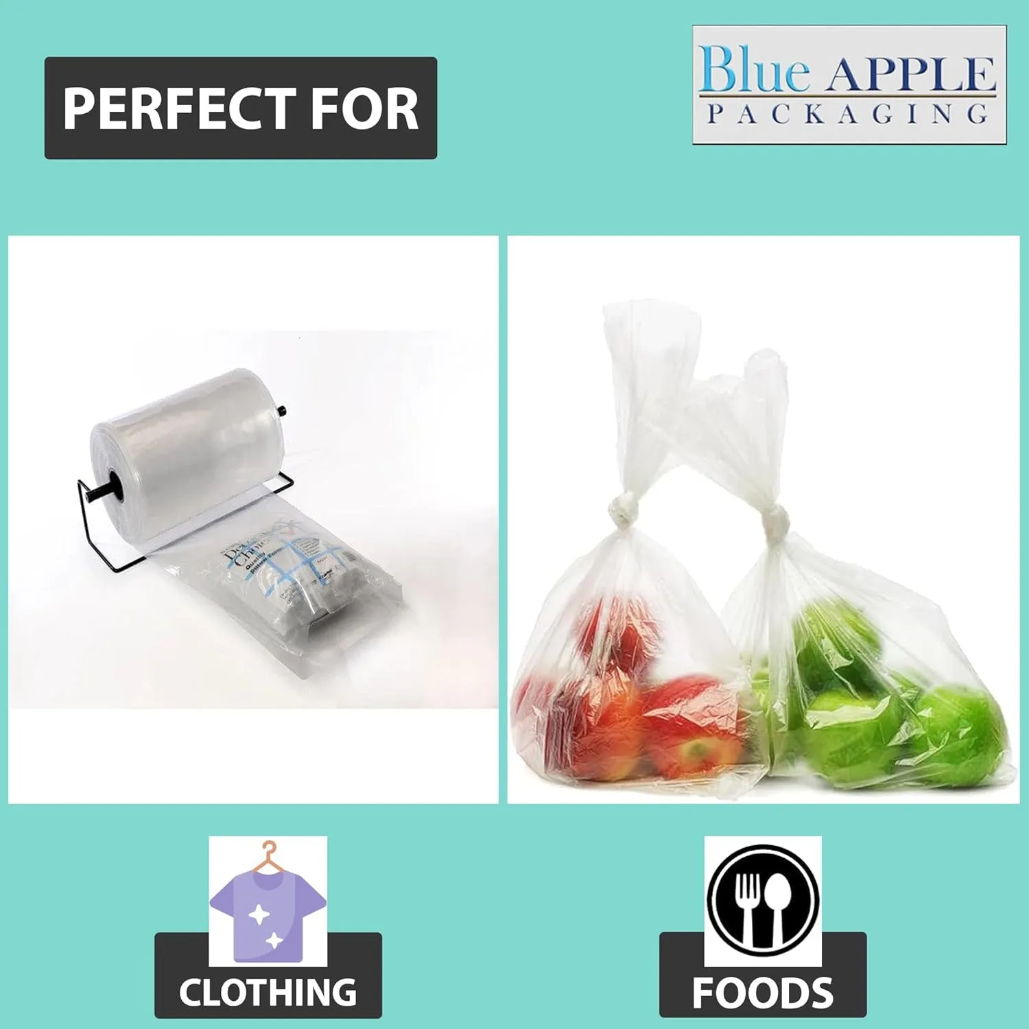 Food Grade Poly Tubing Roll Bags 4Mil 40x1075ft- Impulse Heat Sealer