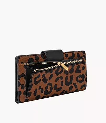 Fossil - Logan Tab Clutch Leopard