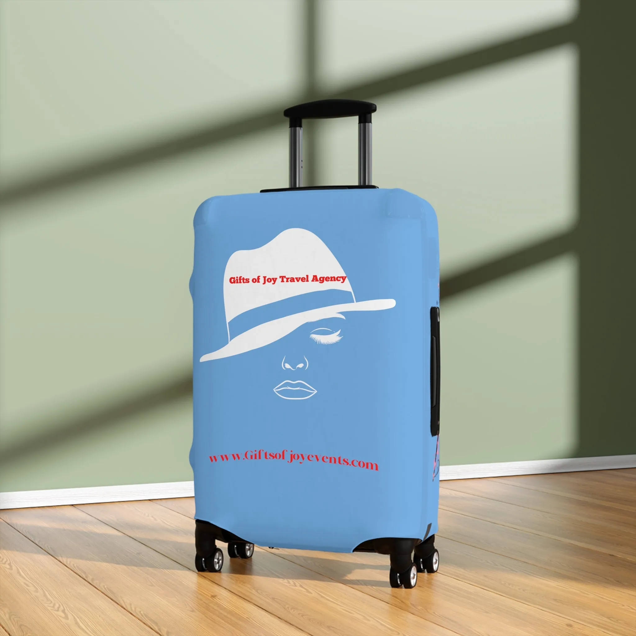 Gifts of Joy Luggage Cover - Blue