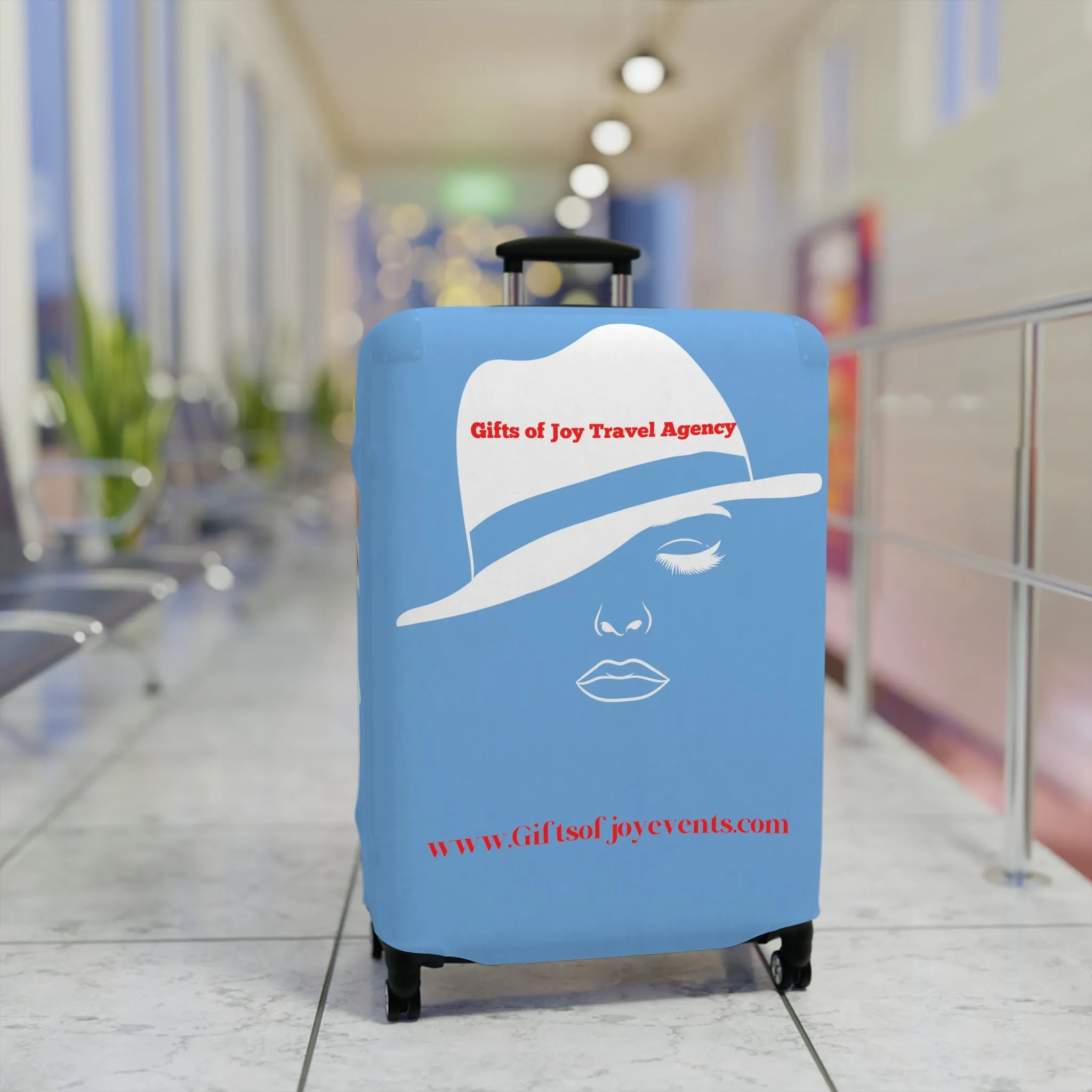 Gifts of Joy Luggage Cover - Blue