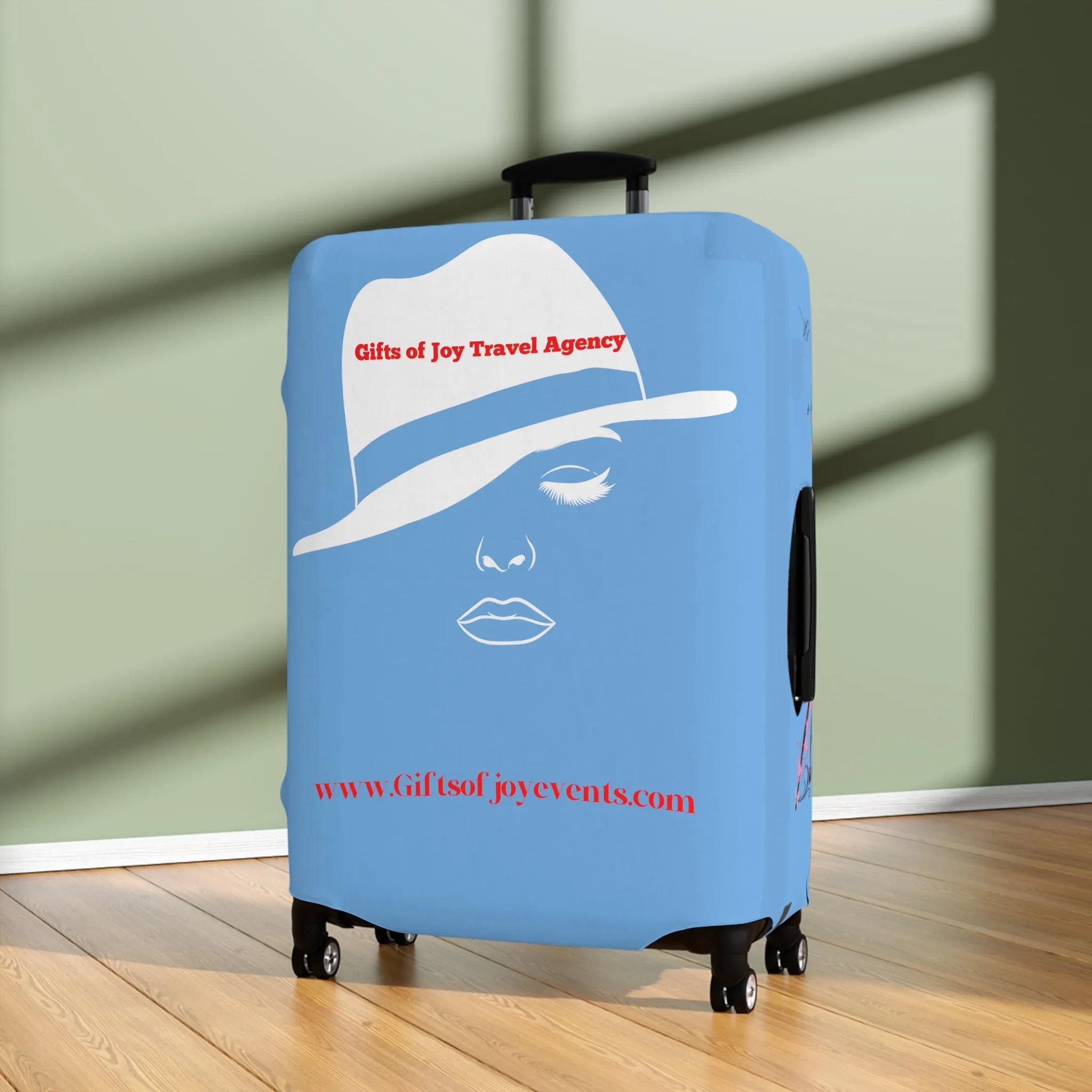 Gifts of Joy Luggage Cover - Blue