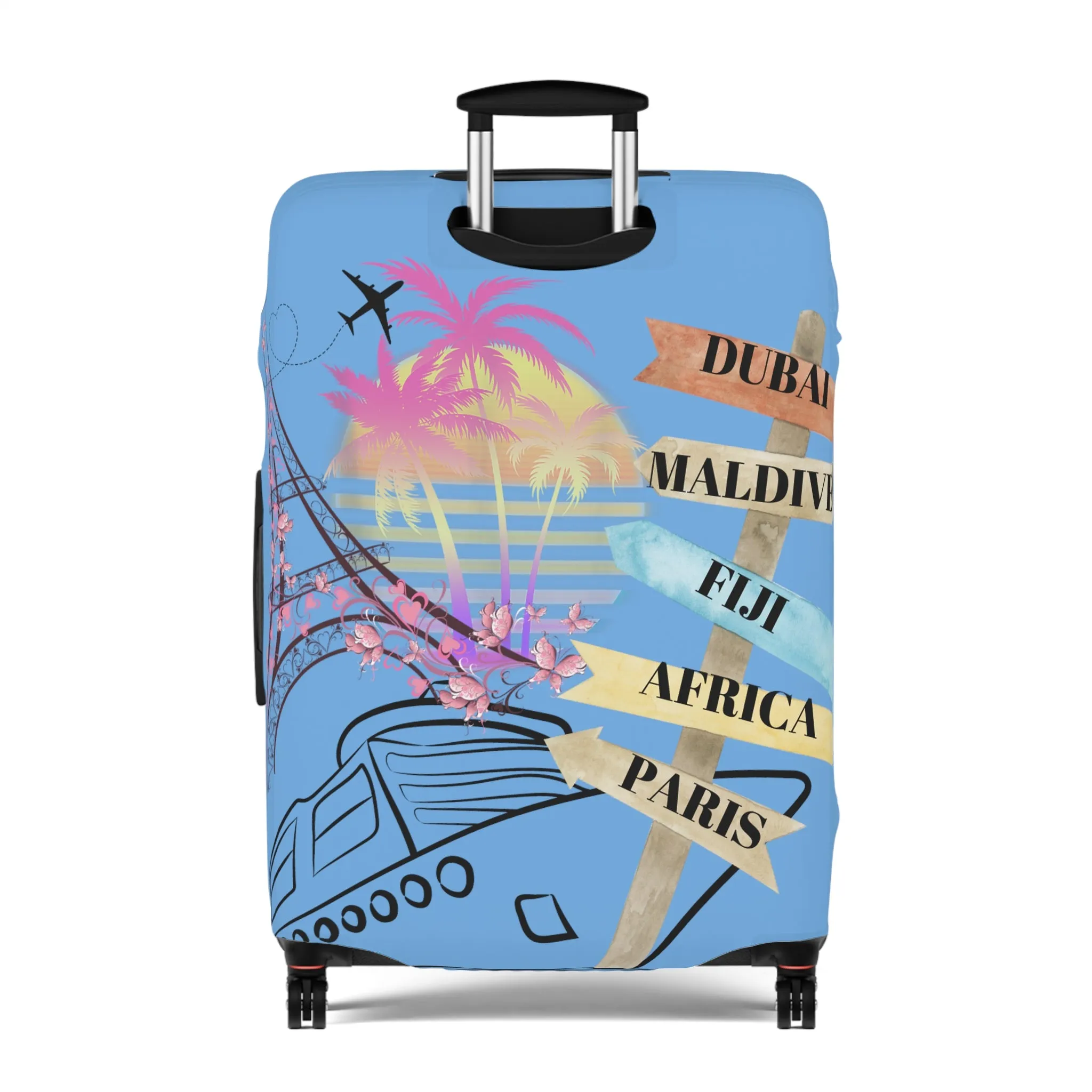 Gifts of Joy Luggage Cover - Blue
