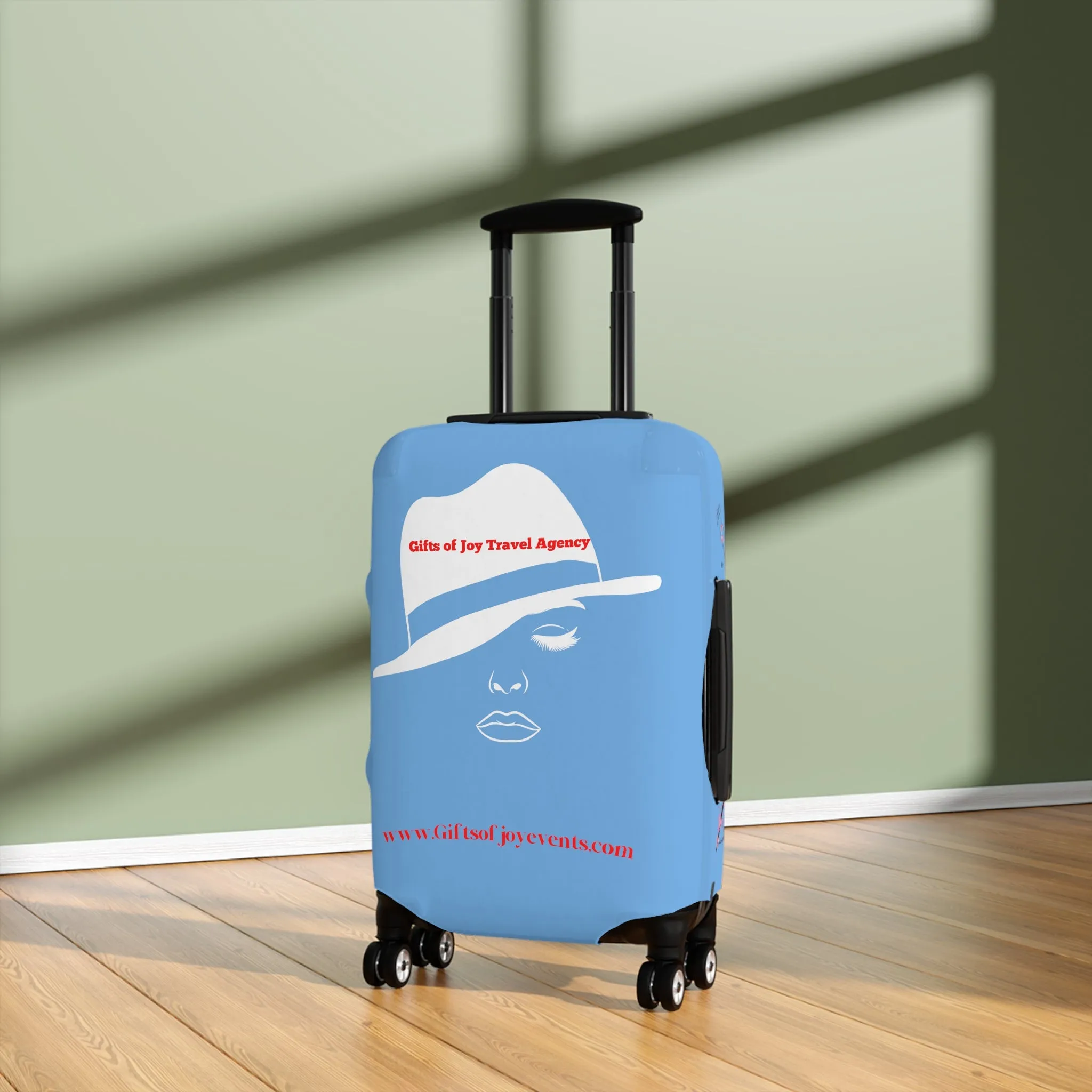Gifts of Joy Luggage Cover - Blue