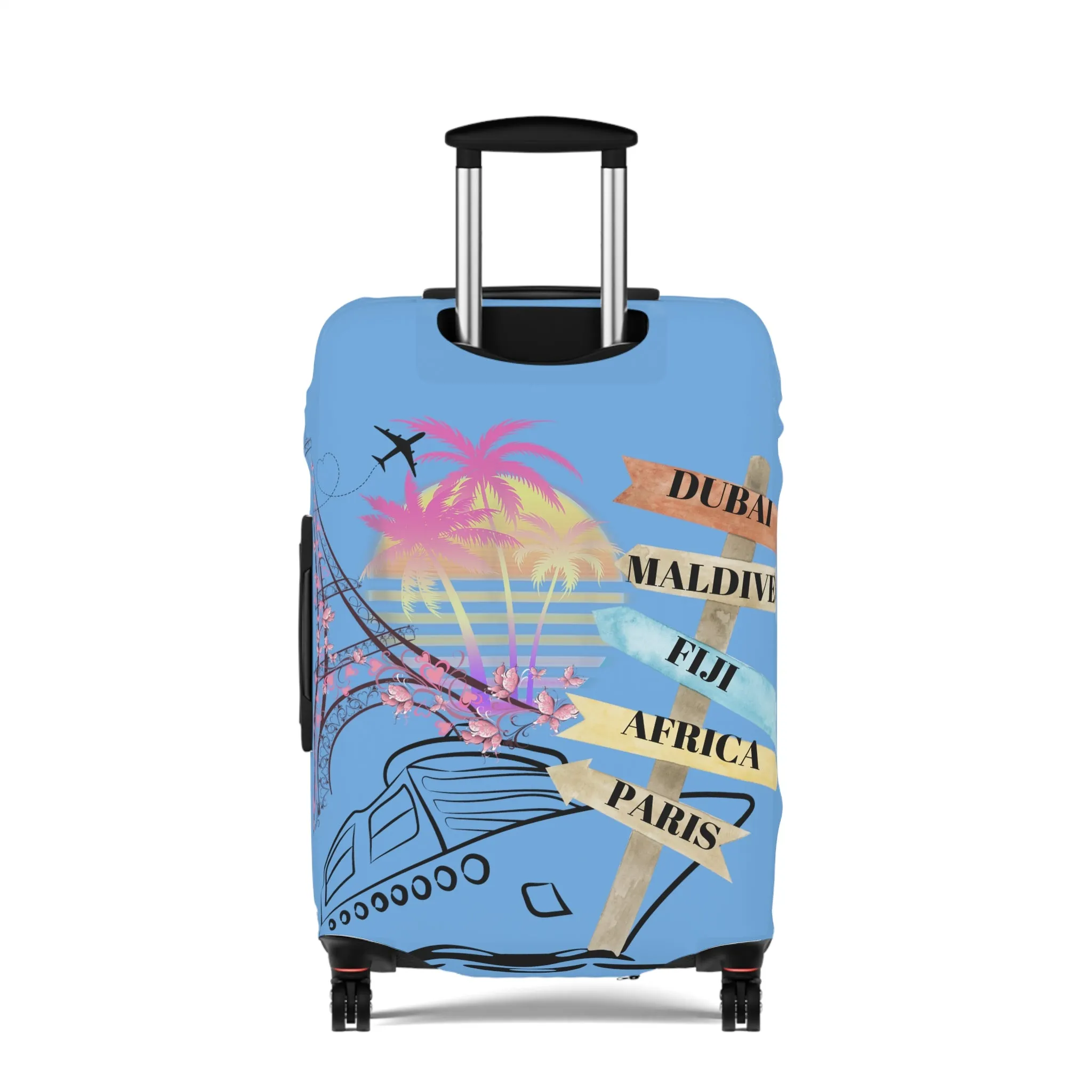 Gifts of Joy Luggage Cover - Blue